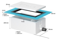 Plug-and-Play: Die Installationsbox Easy Connect spart beim Anschluss von Badewannen und Duschwannen Arbeitsschritte und Zeit und sorgt für normgerechte Dichtigkeit