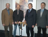 (v.l.) Axel Beul, Dr. Michael Schröder, Thomas Funke und Karl-Heinz Beul Foto: Westfälische Rundschau, Peter Plugge