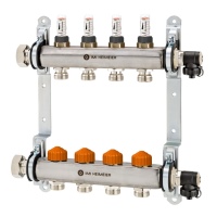 Der Fußboden-Heizkreisverteiler „Dynacon Eclipse“ von IMI Heimeier mit integrierter AFC-Thermostat-Ventiltechnik erleichtert den hydraulischen Abgleich deutlich.