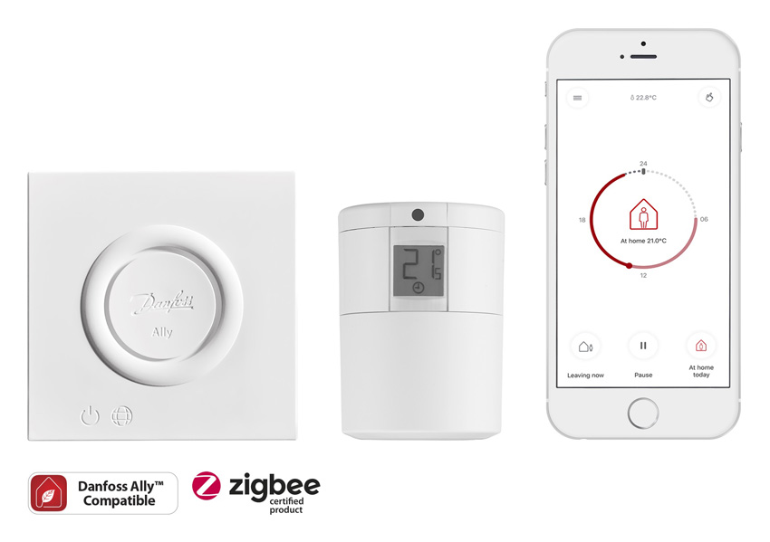Per Smartphone-App kann Danfoss Ally von jedem beliebigen...