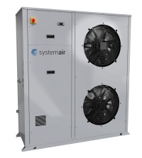 Systemair GmbH: Die neue luftgekühlte Luftwasser-Industriewärmepumpe Syscroll 20-30 Air EVO HP zur Außenaufstellung, mit Invertertechnologie.