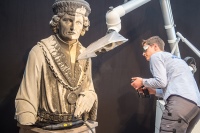 Halle B1, Handwerk & Design, EXEMPLA 2018, "Handwerk und das kulturelle Erbe", Steinmetz und Steinbildhauerei Schwartzenberg.