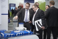 Die Mitarbeiter der Systemair GmbH geben den Besuchern gerne Auskunft &uuml;ber die Produkte.  <br />Bild: Systemair GmbH