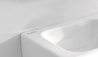 Seit April 2019 fertigt Geberit keine Produkte mit Keramag Schriftzug mehr. Auf den Badserien befindet sich nun das Geberit Logo.<br />Bild: Geberit