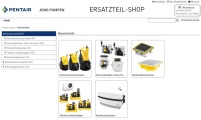 Jung Pumpen Webshop im neuen GewandBild: Pentair.......