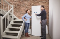Wärmepumpen stehen im Mittelpunkt des Messeauftritts von Vaillant auf der SHK 2018 in Essen. <br />Bild: Vaillant<br />