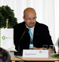 Reyad Fezzani, CEO BP Solar, auf der Intersolar 2009. Foto: BP Solar