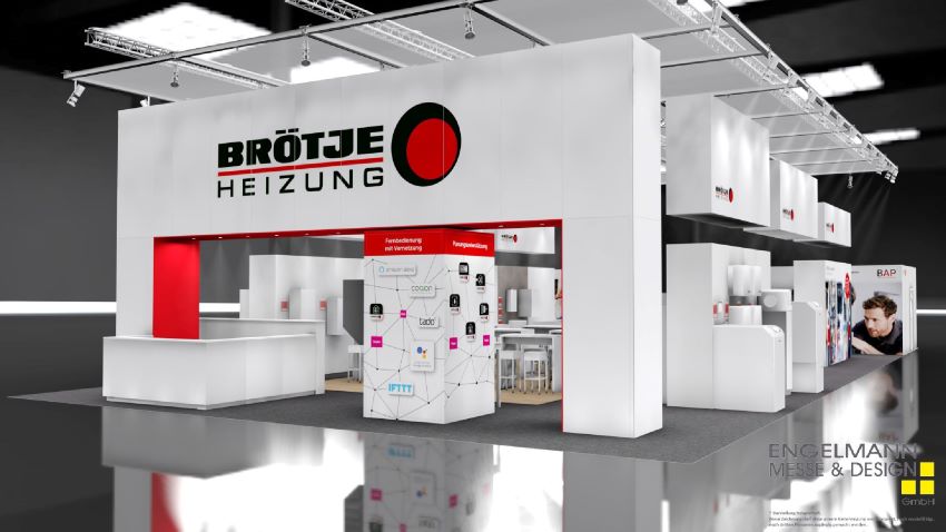 BRÖTJE zeigt seine Produkte auf der SHK in Essen auf...