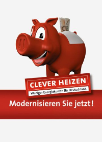 Das Motto von Brötje: "Clever heizen: Weniger Energiekosten für Deutschland !"
