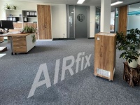 Der AIR-fix ist in weiß oder schwarz erhältlich. Er kann individuell gestaltet und foliert werden oder eine exklusive Holzverkleidung bekommen.<br />Bilder: Eisenwerk Wittigsthal