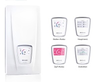Testen Sie auf der bautec den smarten E-Durchlauferhitzer <br><a href="https://www.clage.de/de/produkte/e-komfortdurchlauferhitzer/DSX-Touch"target="_blank">»DSX Touch«</a> von CLAGE.<br />Bilder: CLAGE