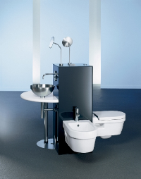 Missel Kompakt-System COLONNA, design by Harald Schnur, eröffnet eine faszinierende, freie Raumgestaltung.
