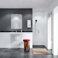 Stiebel Eltron präsentiert auf der IFH in Nürnberg unter anderem den DEL Plus – die nächste Generation des insbesondere in der Wohnungswirtschaft beliebten DEL SL. <br />Bild: Stiebel Eltron