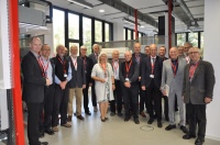 Der Arbeitskreis der Dozenten in der Klimatechnik besuchte das Ratinger Unternehmen Mitsubishi Electric.<br />Bild: Mitsubishi