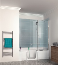 Ideal auch für kleine Räume: Die Duschbadewanne DUO.......