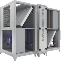 Das DUPLEX Roto überzeugt mit seinem speziellen Grundrahmenaufbau als doppelwandigem Gehäuse mit 50 mm Mineralwolle. Damit sowie mit dem Rotationswärmetauscher erzielen die Lüftungsgeräte herausragende Energiewerte.