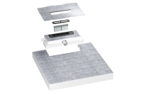 Flexibel und einfach im Einbau: Der clevere Aufbau des neuen Duschelements DallFlex. <br /><br />Bilder: Dallmer GmbH + Co. KG<br /><br /><br />