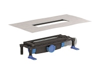 Dank modularer Bauweise können neun verschiedene Duschrinnen von Dallmer mit dem Ablaufgehäuse DallFlex eingebaut werden: Dieses ist frei im Duschbereich platzierbar und sorgt für höchste Sicherheit. 