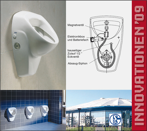Elektronisch gesteuert: Das neue Automatik-Urinal iQ...