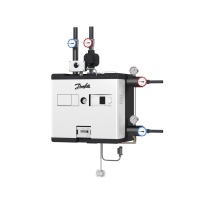 Die neue modulare Fernwärmestation DSA1Mini fungiert als Schnittstelle zur Heizungsanlage in Wohngebäuden. Die Übergabestation von Danfoss punktet mit sehr geringen Wärmeverlusten und garantiert eine lange Lebensdauer.<br />Bild: Danfoss