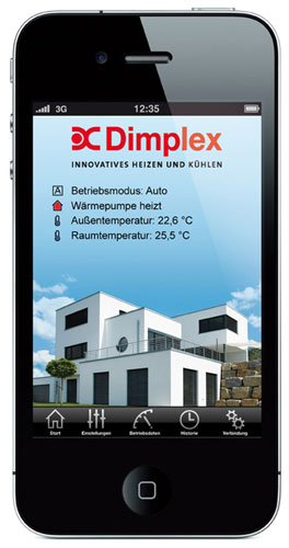 Für die komfortable Fernsteuerung der Wärme-pumpe präsentiert...