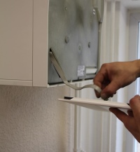 Einbau des Nexxt im Aufenthaltsraum.	 Bild: LUNOS