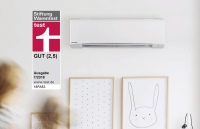 Das Innenmodul (CS-Z25TKEW) des ausgezeichneten Panasonic Split-Raumklimagerätes überzeugt durch sparsamen Betrieb und unkomplizierte Bedienung.<br />Bild: Panasonic