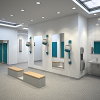 Der erste Haartrockner der F5 Linie mit Ionen-Technolgie für den öffentlichen Einsatz ist die professionelle und technisch richtige Wahl, z. B. im Schwimmbad.