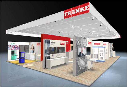 Der Franke Aquarotter Messestand auf der ISH ist in...
