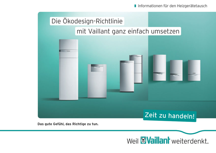 Vaillant hat einen Flyer erstellt, in dem die möglichen...
