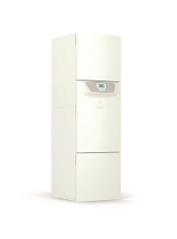 Der BRÖTJE Gas-Brennwertkessel<br />EcoSolar Kompakt BMR 20/24. Er kam in Kombination mit dem dem Schichtenspeicher RSP 200 und zwei Flachkollektoren vom Typ SolarPlan FK 25 RC zum Einsatz.<br />Bild: August Brötje GmbH