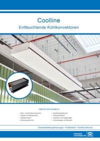 Raumkühlung im Komfortbereich für Büros und Industriehallen - übersichtlich dargestellt in der überarbeiteten Planungsunterlage „COOLLINE Entfeuchtende Kühlkonvektoren“.<br />Bild: Frenger Systemen BV Heiz- und Kühltechnik GmbH
