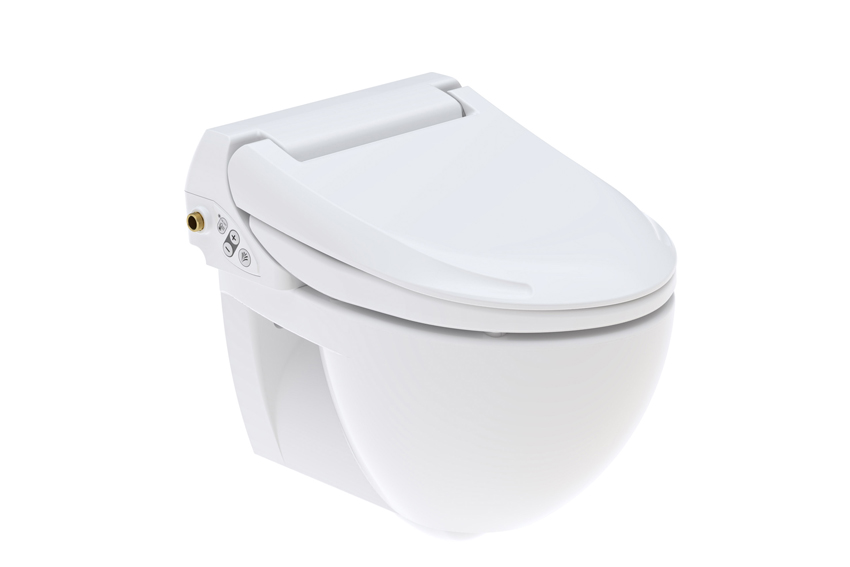 Wie aus einem Guss: WC-Aufsatz und Keramik sind optisch...