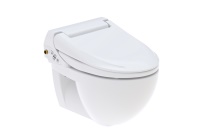 Wie aus einem Guss: WC-Aufsatz und Keramik sind optisch und von der Passform her perfekt aufeinander abgestimmt. Für Hygiene am WC sorgen die komplette Glasierung der Keramik und der geschlossene, gestochene Spülrand. Bilder: Geberit