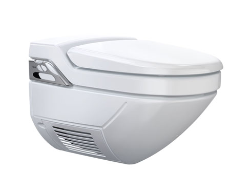 Die Komplettanlage Geberit AquaClean 8000plus bietet...