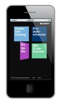 Fünf nützliche Funktionen bietet die Geberit ProApp:.......
