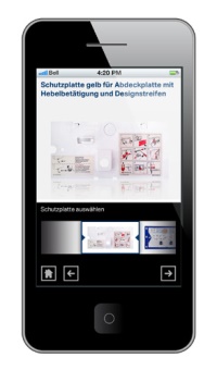 ...die entsprechende Schutzplatte auswählen...