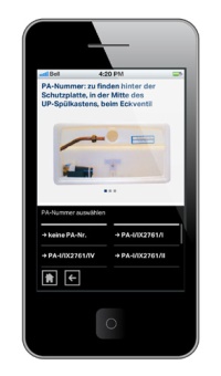 ...PA-Nummer auswählen, falls vorhanden...