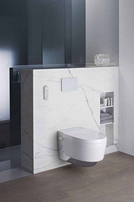 Elegant verpackt: Das neue Dusch-WC Geberit AquaClean...