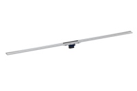 Die neue Duschrinne Geberit CleanLine80 lässt sich flexibel auf die gewünschte Länge zuschneiden. Der integrierte Kammeinsatz fängt Haare und groben Schmutz zuverlässig ab.<br />Bilder: Geberit<br />