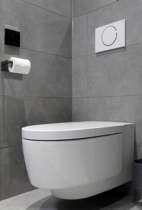 Das Dusch-WC Geberit AquaClean Mera fügt sich mit seiner...