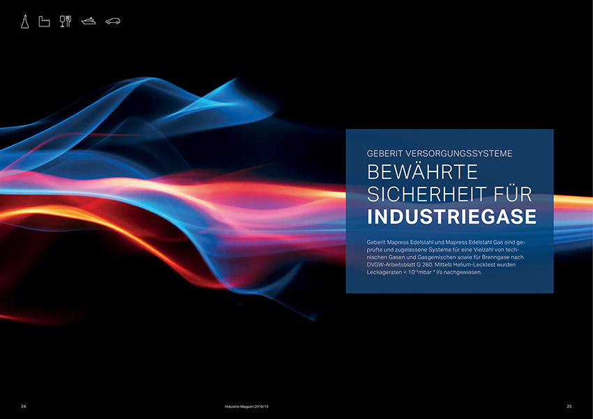Industriebetriebe benötigen Versorgungssysteme für...