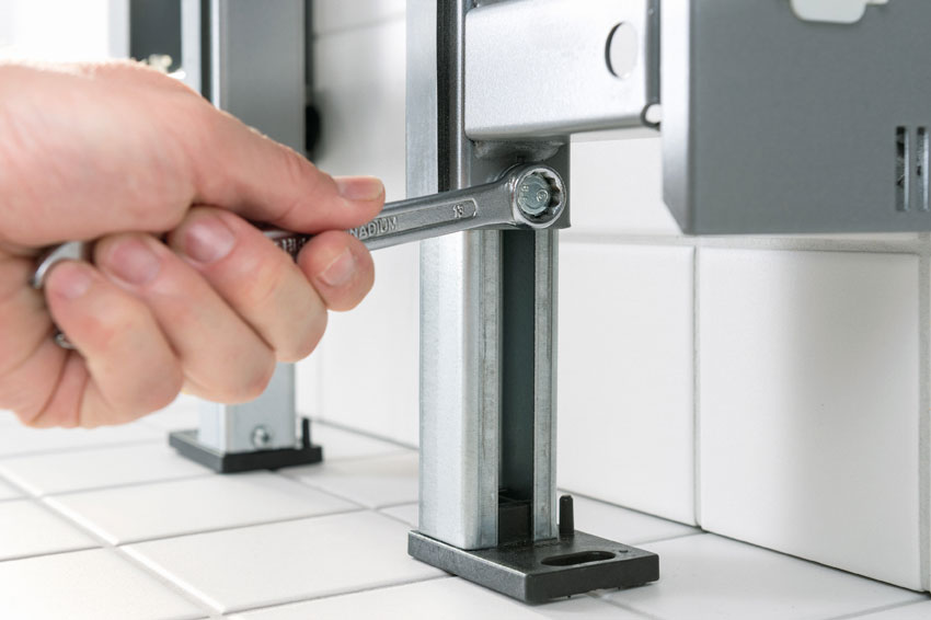 Individuell angepasst: Die Höhe des Tragrahmens ist...