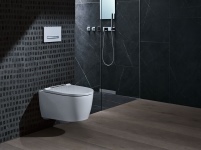 Das Geberit ONE WC besticht durch sein kompaktes Äußeres.......