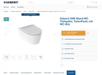 Auf jeder Produktdetail-Seite stehen dem Nutzer viele praktische Funktionen zur Verfügung: Produktdatenblätter und CAD-Zeichnungen können direkt heruntergeladen und die Produktseite in einer Merkliste gespeichert oder mit Kollegen geteilt werden. <br />Bilder: Geberit<br />