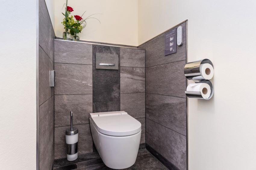 Mit dem Dusch-WC AquaClean Sela von Geberit überrascht...