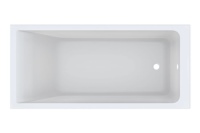 In geometrisch klarem Design präsentiert sich die neue Badewanne der Serie Geberit Renova Plan. Dank verschiedener Größen kann sie passend zu den Wünschen der Bauherren ausgewählt werden.
