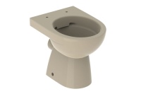 Das Geberit Renova Tiefspül-Stand-WC mit spülrandloser Rimfree Keramik gibt es jetzt auch in den drei klassischen Farben manhattan, pergamon und, wie hier gezeigt, bahamabeige.