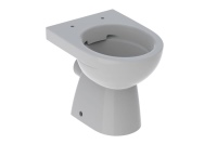 Das Geberit Renova Tiefspül-Stand-WC mit spülrandloser Rimfree Keramik gibt es jetzt auch in den drei klassischen Farben manhattan, pergamon und, wie hier gezeigt, bahamabeige.