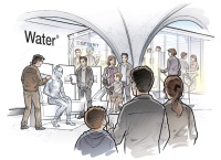 Das erste Mal auf dem Dusch-WC: Die Geberit Roadshow inszeniert die Intimreinigung mit Wasser als besonderes Erlebnis für den Endverbraucher. Bilder: Geberit